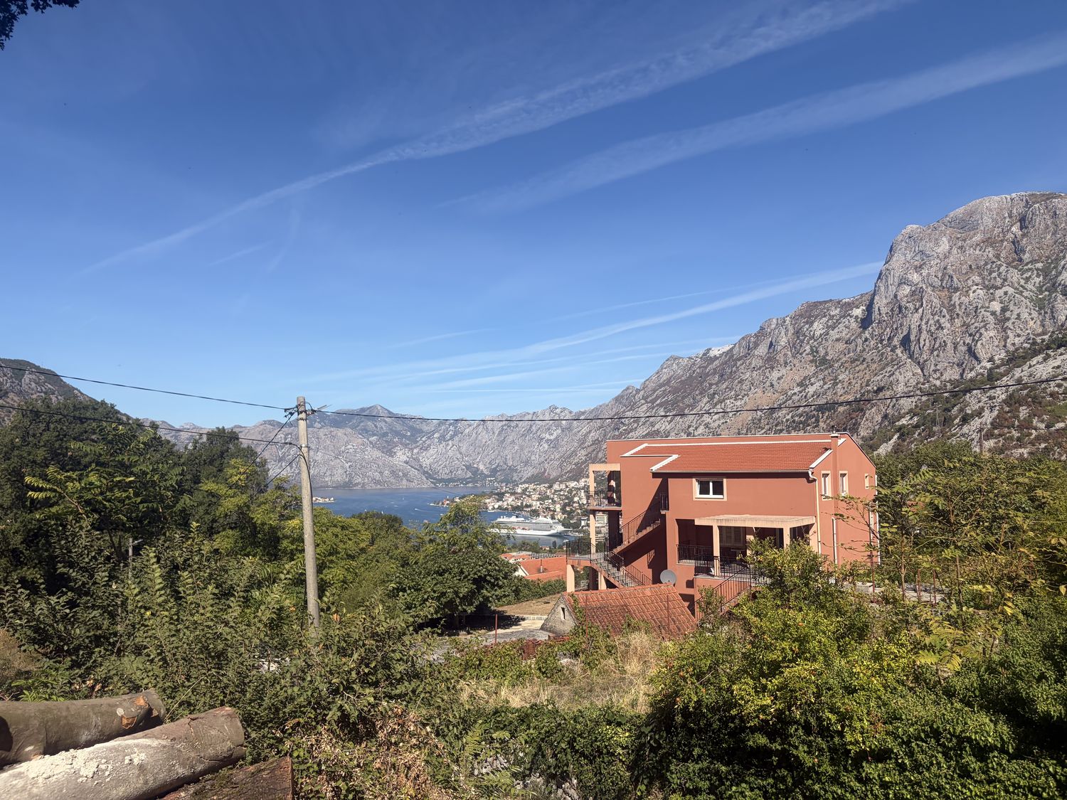 The karst wall above Kotor.