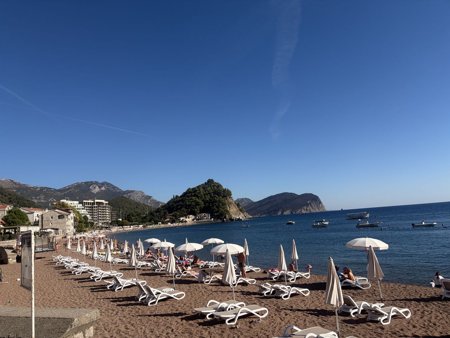 Petrovac, mid-afternoon.