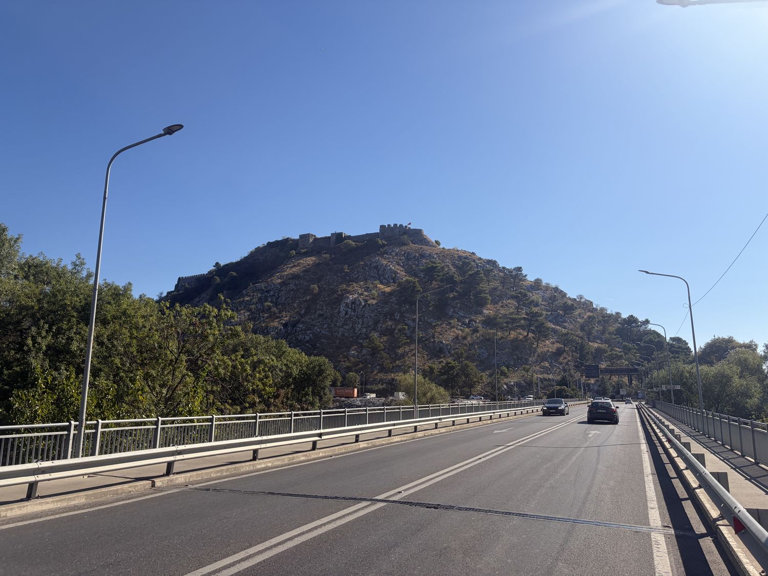 Rozafa castle on its hill above Shkodër.